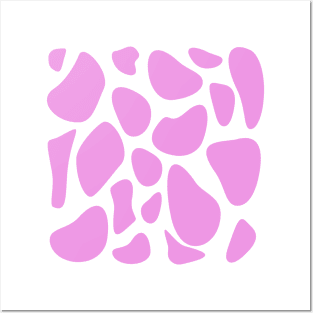 Bright pink Dalmatian spots Posters and Art